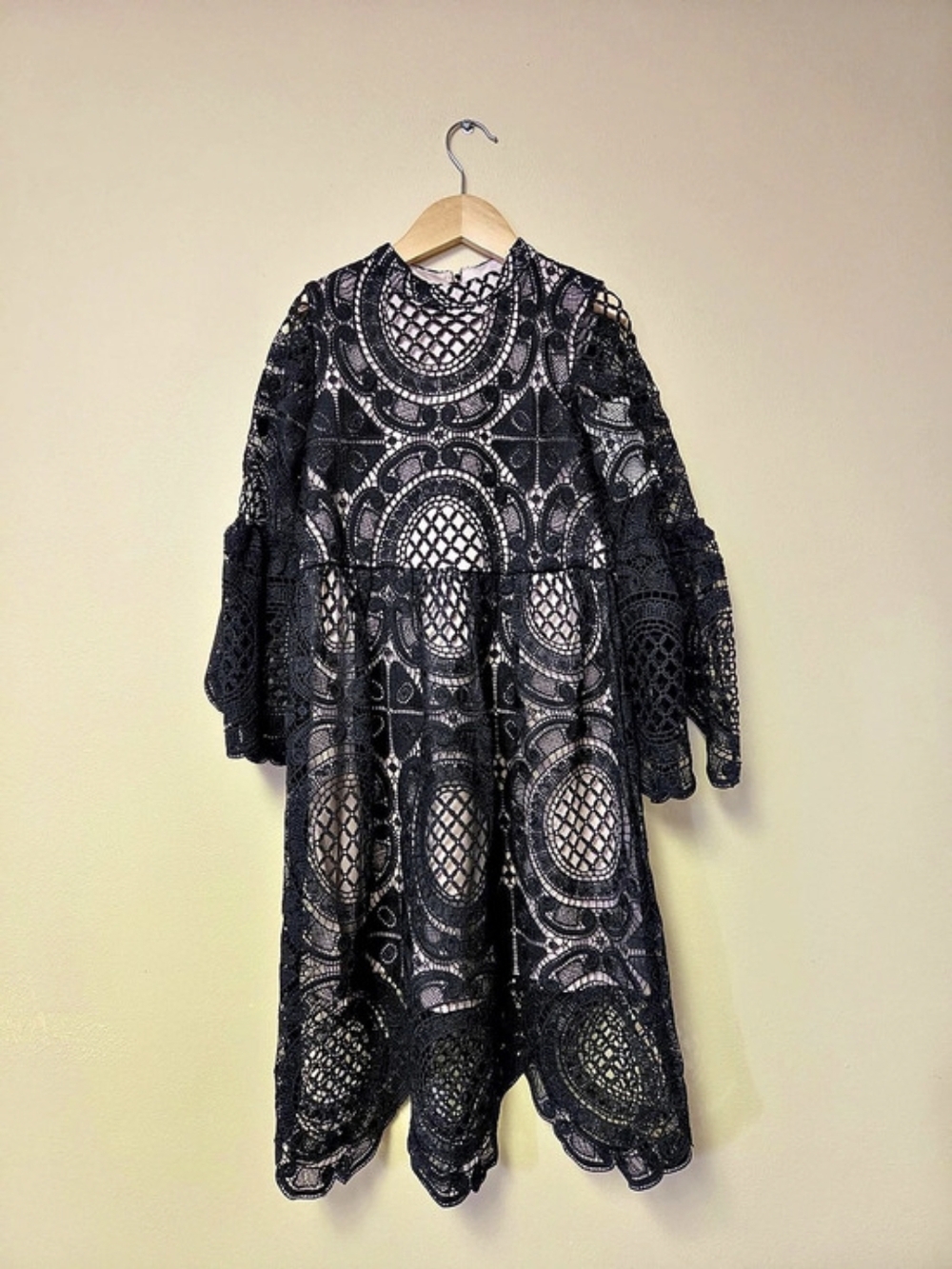 Joyfolie Black Lace Dress NWT Size 7